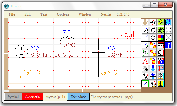 XCircuit http://opencircuitdesign.com/xcircuit/tutorial/tutorial2.html