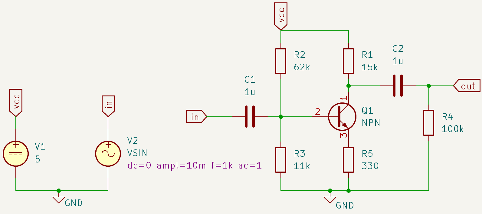 bipolar amp circuit