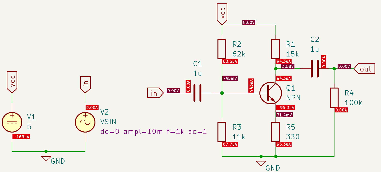 bipolar amp circuit